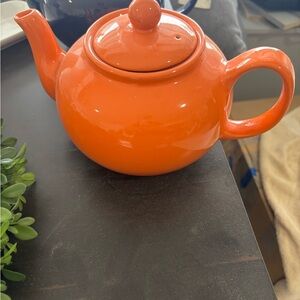 Vibrant Orange Teapot